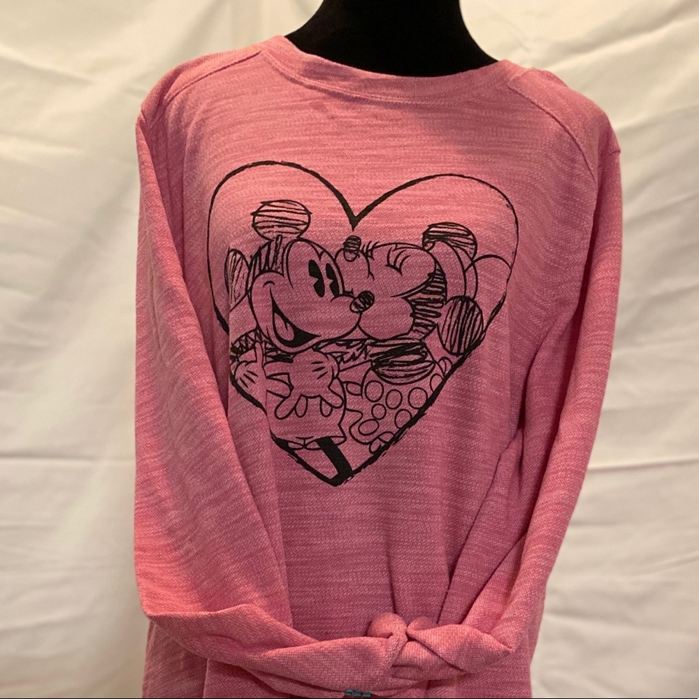 Pink Mickey and Minnie shirt